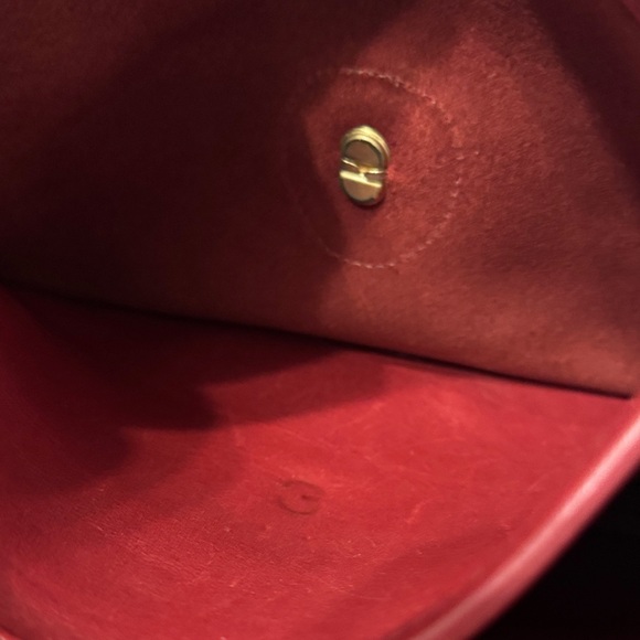 Vintage Coach 9927 Willis Crossbody Shoulder Handle Bag Red Leather - Picture 12 of 15